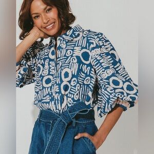 Cleobella Azana Blouse Isla Size M